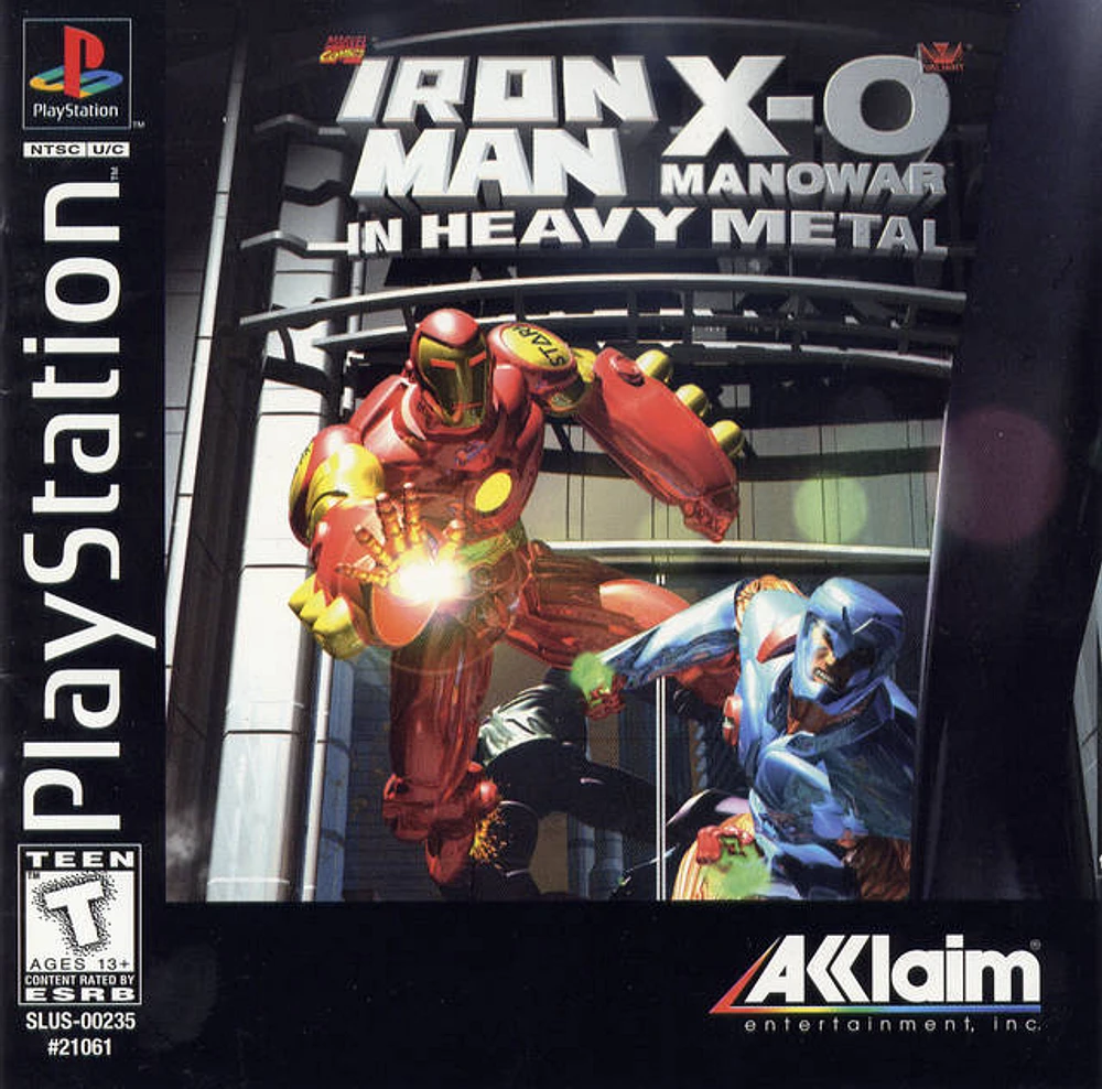 IRON MAN & MANOWAR IN HEAVY - Playstation (PS1) - USED