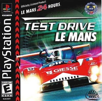 TEST DRIVE:LE MANS - Playstation (PS1) - USED