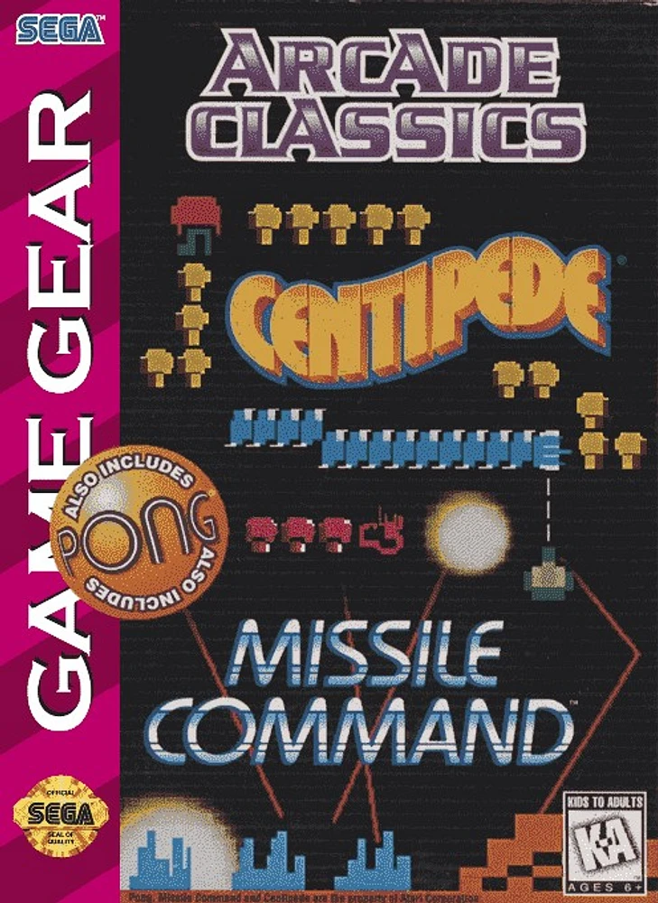 ARCADE CLASSICS - Sega Game Gear - USED