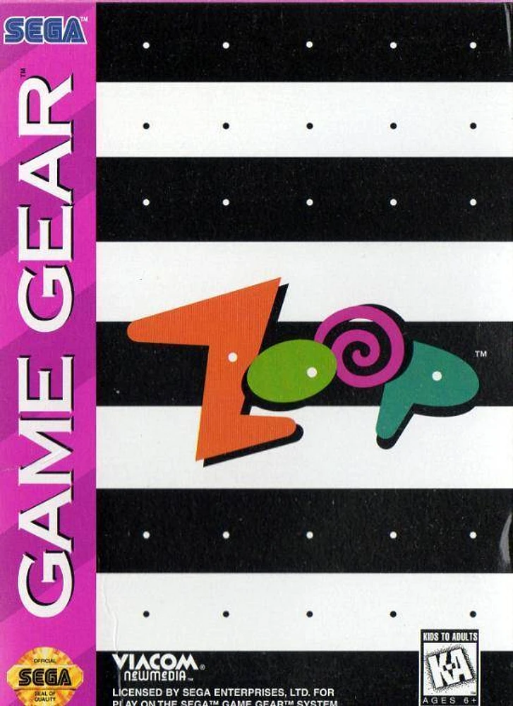 ZOOP - Sega Game Gear - USED