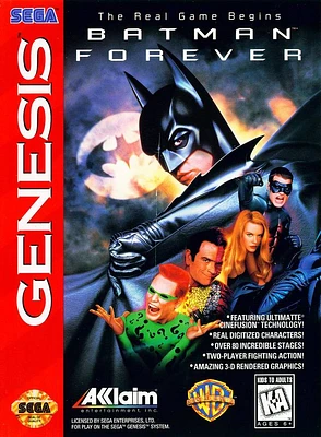 BATMAN FOREVER - Sega Genesis - USED