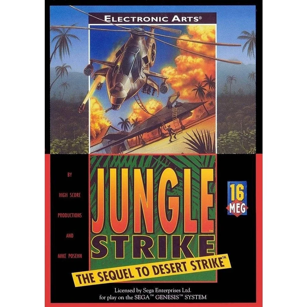 JUNGLE STRIKE - Sega Genesis - USED
