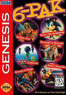 6-PACK - Sega Genesis - USED