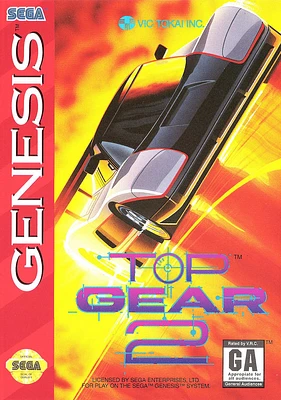 TOP GEAR 2 - Sega Genesis - USED