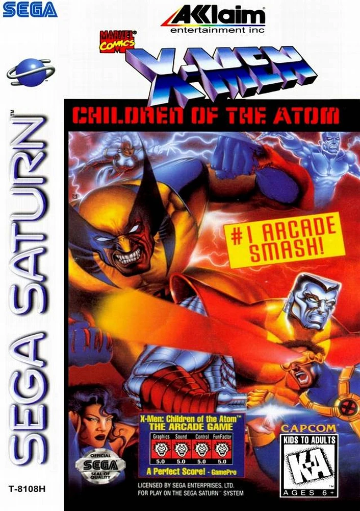 X-MEN:CHILDREN OF THE ATOM - Sega Saturn - USED
