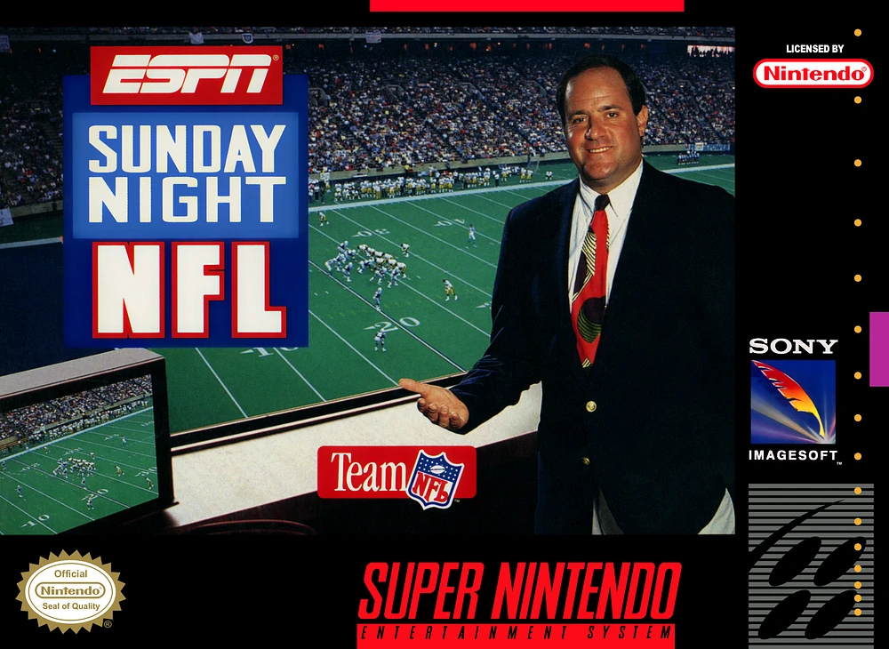 ESPN:SUNDAY NIGHT NFL - Super Nintendo - USED