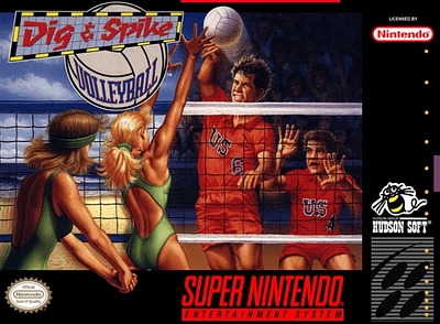 DIG & SPIKE VOLLEYBALL - Super Nintendo - USED