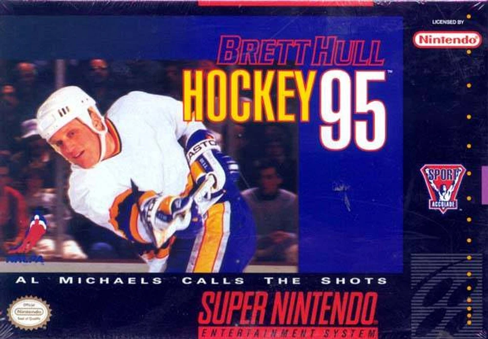BRETT HULL HOCKEY 95 - Super Nintendo - USED