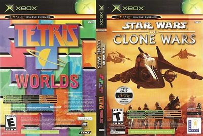 STAR WARS:CLONE WARS/TETRIS - Xbox - USED