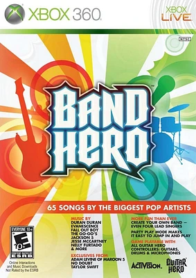 BAND HERO (GAME) - Xbox 360 - USED