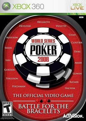 WORLD SERIES POKER 08:BATTLE - Xbox 360 - USED