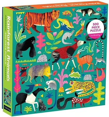 RAINFOREST ANIMALS 500 PIECE FAMILY PUZZLE