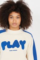Sweat col rond imprimé en coton