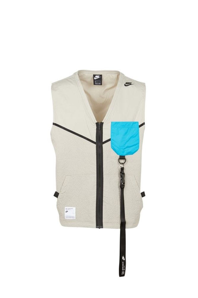 M NSW CJ WVN VEST - Blouson col V regular fit sans manches zippé