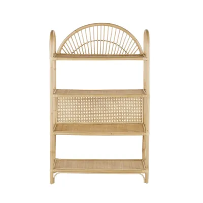 Etagère en rotin beige Barsana