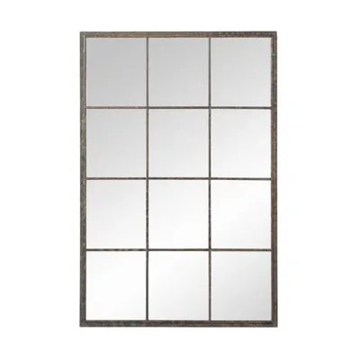 Miroir fenêtre industriel en métal 80x120 Artois