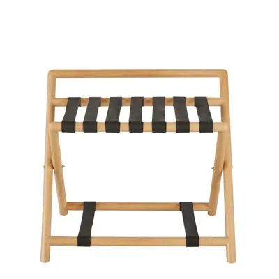 Porte-bagages pliable en hêtre Leo