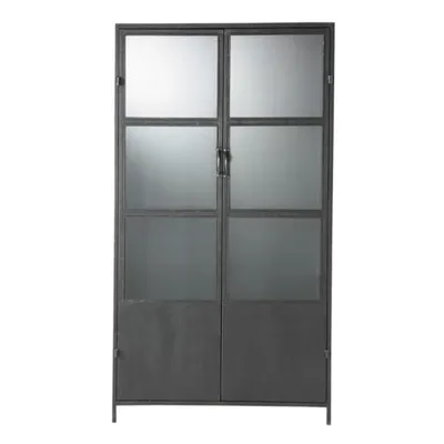Vitrine industrielle en métal noir L100 Edison