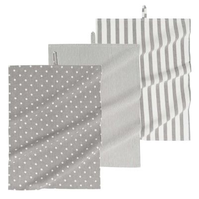 3 torchons gris | Maisons du Monde
