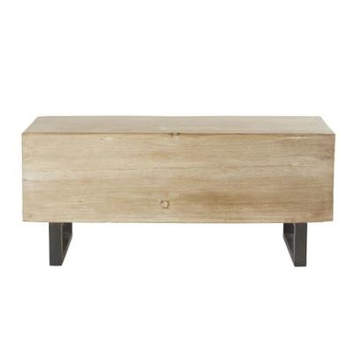 Banc en sapin et métal | Maisons du Monde
