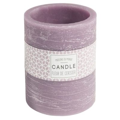 Bougie lanterne violette H 12 cm | Maisons du Monde