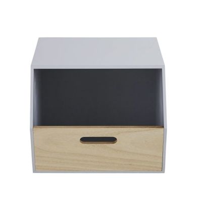 Caisse de rangement enfant beige et grise | Maisons du Monde