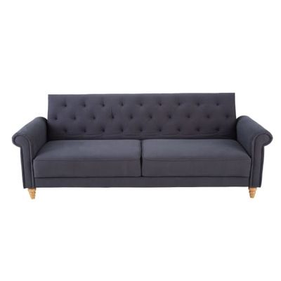 Canapé-lit 3 places gris anthracite | Maisons du Monde