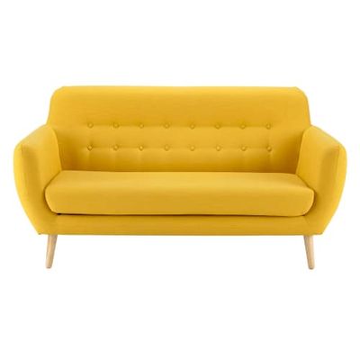 Canapé style scandinave 2/3 places jaune | Maisons du Monde