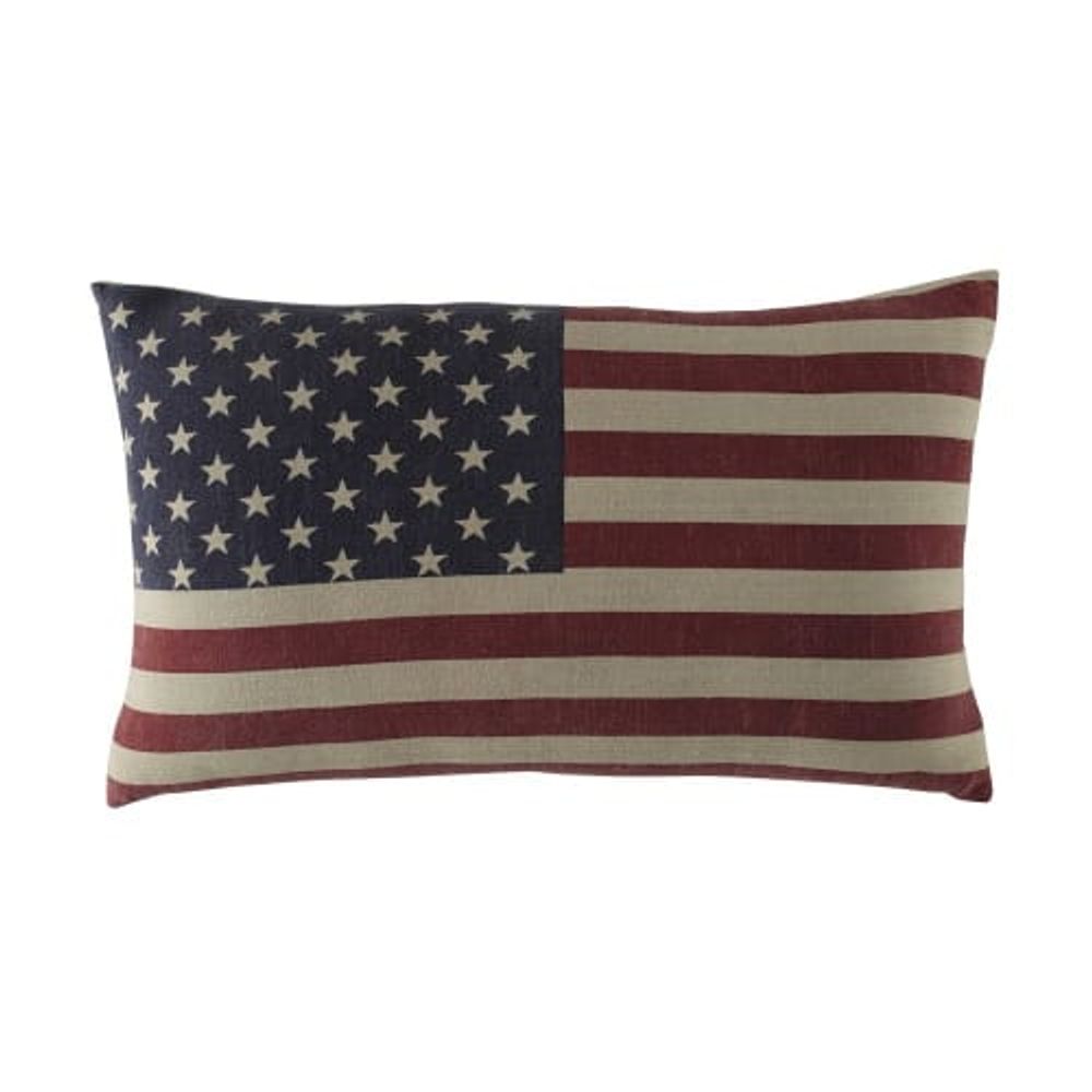 Coussin en coton imprimé drapeau américain 40x60 | Maisons du Monde