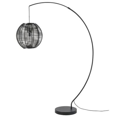 Lampadaire d'extérieur en métal noir H181 | Maisons du Monde