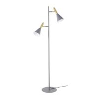 Lampadaire indus 2 abat-jours en métal gris foncé H150 | Maisons du Monde