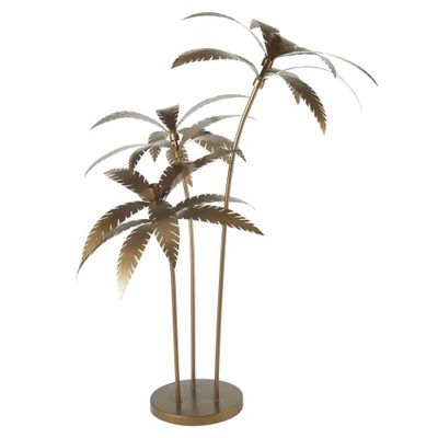 Lampadaire palmiers en métal doré foncé H158 | Maisons du Monde