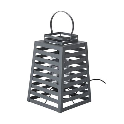 Lampe d'extérieur en métal gris mat | Maisons du Monde