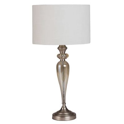 Lampe en verre abat-jour écru | Maisons du Monde