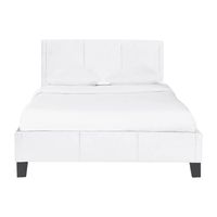 Lit 140x190 blanc avec sommier à lattes | Maisons du Monde