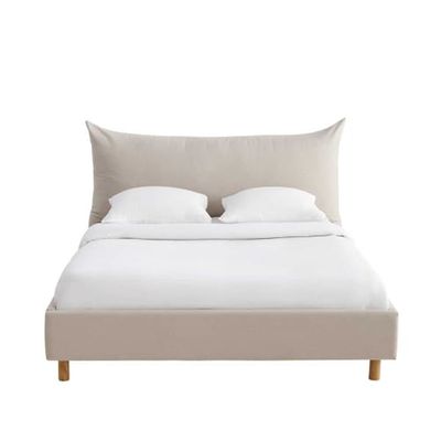 Lit 160x200 beige | Maisons du Monde