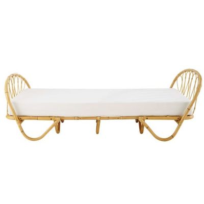 Lit banquette 90x190 en rotin | Maisons du Monde
