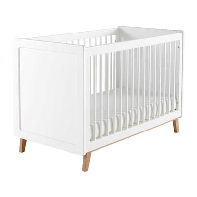 Lit bébé à barreaux blanc L126 | Maisons du Monde