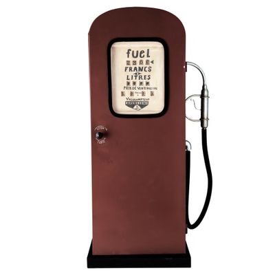Meuble pompe à essence en métal rouge H 126 cm | Maisons du Monde