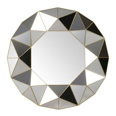 Miroir à reliefs géométriques D60 | Maisons du Monde
