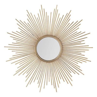 Miroir en métal doré D99 | Maisons du Monde