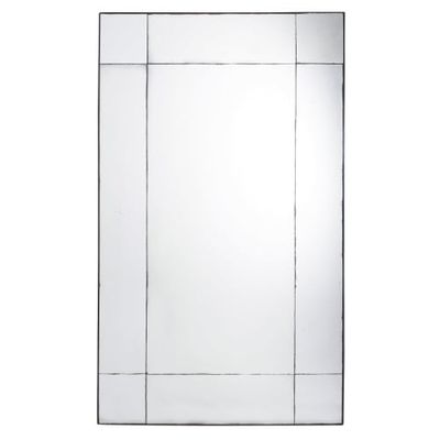 Miroir en métal noir effet vieilli 100x161 | Maisons du Monde
