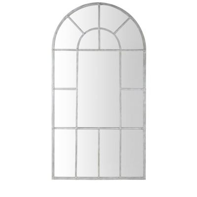 Miroir fenêtre en métal gris 109x206 | Maisons du Monde