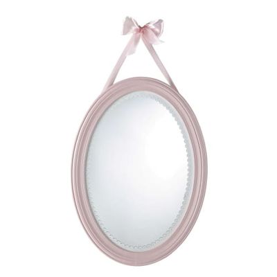Miroir ovale rose 40x55 | Maisons du Monde