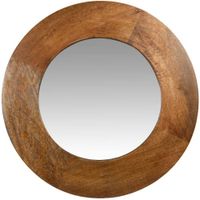 Miroir rond brun D69 | Maisons du Monde