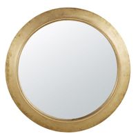 Miroir rond doré D150 | Maisons du Monde