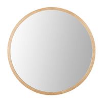 Miroir rond en chêne D159 | Maisons du Monde