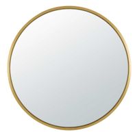 Miroir rond en métal doré D159 | Maisons du Monde