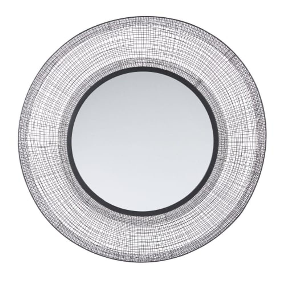 Miroir rond en métal tressé D100 | Maisons du Monde