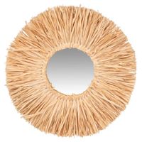 Miroir rond en raphia D33 | Maisons du Monde